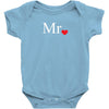 Mr with heart dot (Mr and Mrs set) Baby Onesie