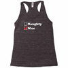 more nice than naughty Racerback Tank