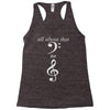 all about that bass no treble Racerback Tank