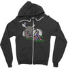moosing block Zipper Hoodie