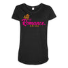 romance in the world Maternity Scoop Neck T-shirt