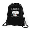 some of my best friends are fictional Drawstring Bags