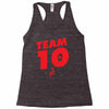 team 10 red Racerback Tank