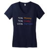 mommy daddy harrison baby name Women's V-Neck T-Shirt