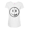 smiley dissection Maternity Scoop Neck T-shirt