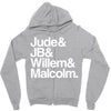 a litle life book white logo Zipper Hoodie