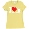 ladies i love michigan craft beer Ladies Fitted T-Shirt