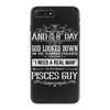 And 8th Day God Look Down So God Made A Pisces Guy iPhone 7 Plus Case