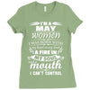 I Am A May Women Ladies Fitted T-Shirt