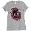 shark attack Ladies Fitted T-Shirt