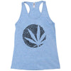 cannabis fingerprinting (black) Racerback Tank