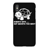 always late worth wait funny turtle tee iPhoneX
