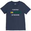 please wait. getting drunk. V-Neck Tee