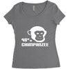98% chimpanzee Women's Triblend Scoop T-shirt