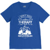 I Don't Need Therapy Just to Go Snowmobiling V-Neck Tee