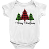 lumberjack tree merry christmas Baby Bodysuit
