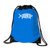 darwin'   fish Drawstring Bags
