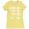 looks feel act 50 Ladies Fitted T-Shirt