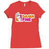 damn fine Ladies Fitted T-Shirt
