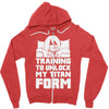 training to unlock my titan form Zipper Hoodie