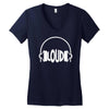 bargain loud records Women's V-Neck T-Shirt