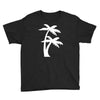 palm tree sticker vinyl decal tropical island beach ocean wall car win Youth Tee