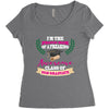 awesome glass of 2018 Women's Triblend Scoop T-shirt