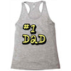 new dad number one 1 dad Racerback Tank
