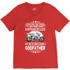 Motorcycles GodFather V-Neck Tee