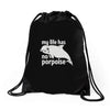 no porpoise Drawstring Bags