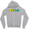 bazinga periodic table funny funny birthday present gift Zipper Hoodie