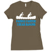 paddle faster i hear banjos Ladies Fitted T-Shirt