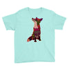 floral fox Youth Tee