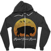 roam sweet roam slouchy Zipper Hoodie