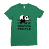 im Not Morning People Ladies Fitted T-Shirt