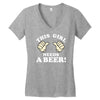 This Girl Needs a Beer Women's V-Neck T-Shirt