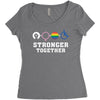 Stronger Together Women's Triblend Scoop T-shirt