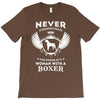 woman with a boxer T-Shirt
