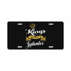 kings are born in september License Plate
