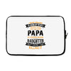 Super Cool Papa Of A Freaking Awesome Daughter Laptop sleeve