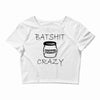 batshit crazy mini Crop Top