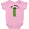 dill with it black logo Baby Bodysuit