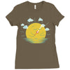 partly cloudy Ladies Fitted T-Shirt
