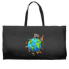 animal polygon around the planet Weekender Totes