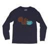 coffe squirrel Long Sleeve Shirts