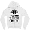 coffee drinkers Zipper Hoodie