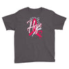 breast cancer awareness hope ribbon heart Youth Tee