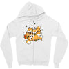 playful foxes Zipper Hoodie