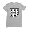pop off square Ladies Fitted T-Shirt
