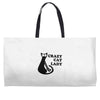 crazy cat lady Weekender Totes